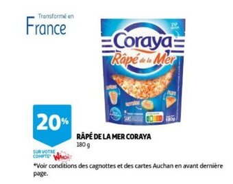 Auchan Rape de la mer coraya 180g aanbieding