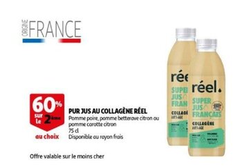 Auchan Pur jus au collagene reel 75cl aanbieding