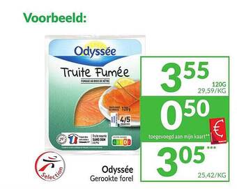 Intermarché Odyssée gerookte forel aanbieding