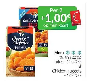 Mora italian risotto of chicken nuggets