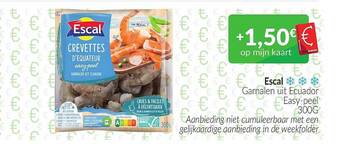 Intermarché Escal garnalen uit ecuador aanbieding