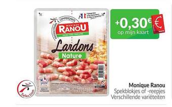 Intermarché Monique ranou spekblokjes of reepjes aanbieding