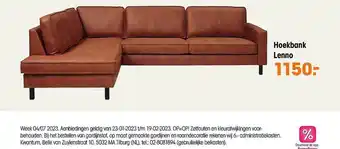 Kwantum Hoekbank lenno aanbieding