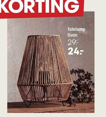 Kwantum Tafellamp guan aanbieding