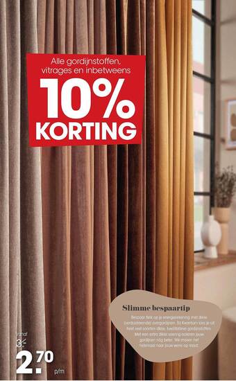 Kwantum Gordijnstoffen, vitrages en inbetweens aanbieding