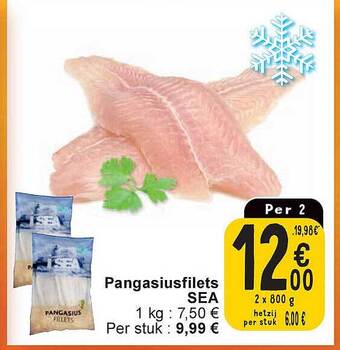 Pangasiusfilets sea