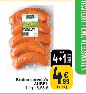 Cora Bruine cervela's aubel aanbieding