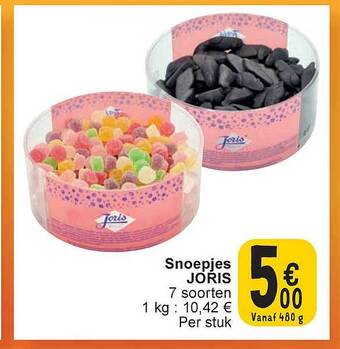 Cora Snoepjes joris aanbieding
