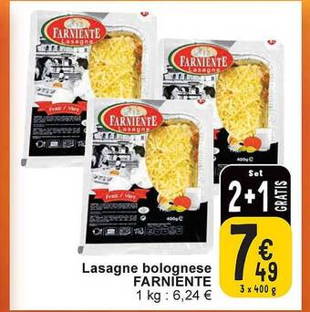 Cora Lasagne bolognese farniente aanbieding
