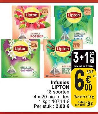 Cora Infusies lipton aanbieding