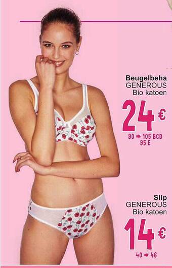 Cora Beugelbeha, slip aanbieding