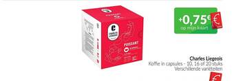 Intermarché Charles liegeois koffie in capsules aanbieding