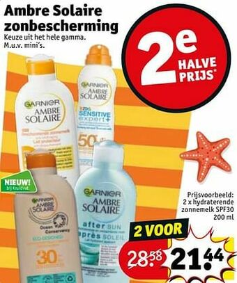 Kruidvat Hydraterende zonnemelk spf30 aanbieding