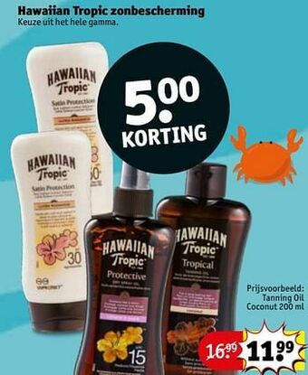 Kruidvat Tanning oil coconut aanbieding