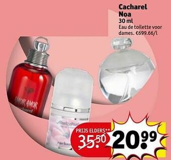 Kruidvat Cacharel noa edt aanbieding