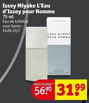 Kruidvat Issey miyake l’eau d’issey pour homme edt aanbieding