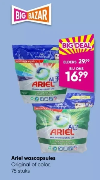 Big Bazar Nestlé crunch chocolade tablet aanbieding