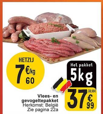 Cora Vlees en gevogeltepakket aanbieding