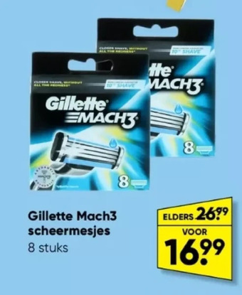 Big Bazar Gillette mach3 scheermesjes aanbieding