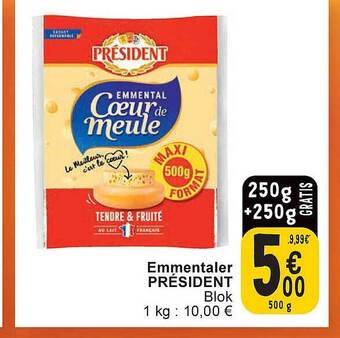 Cora Emmentaler président aanbieding