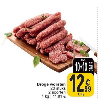 Cora Droge worsten aanbieding
