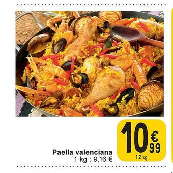 Cora Paella valenciana aanbieding