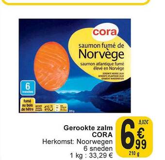 Cora Gerookte zalm aanbieding