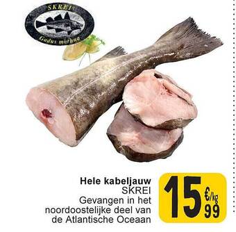 Cora Hele kabeljauw aanbieding