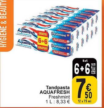 Cora Tandpasta aquafresh aanbieding