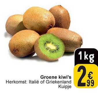 Cora Groene kiwi's aanbieding