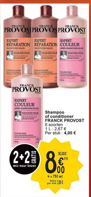 Cora Shampoo of conditioner franck provost aanbieding