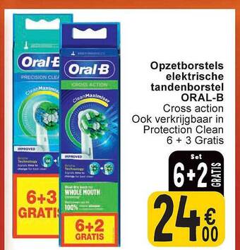 Cora Opzetborstels elektrische tandenborstel oralb aanbieding