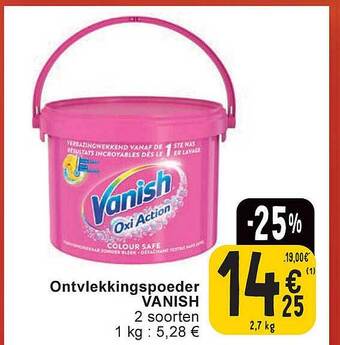 Cora Ontvlekkingspoeder vanish aanbieding