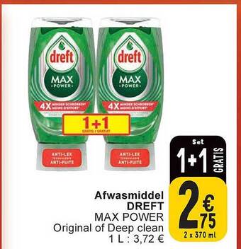 Cora Afwasmiddel dreft aanbieding