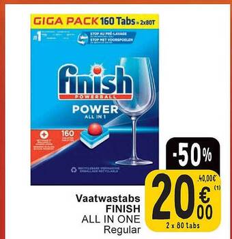 Cora Vaatwastabs finish aanbieding