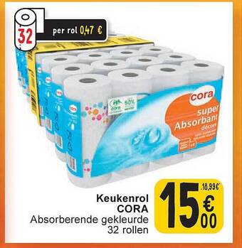 Cora Keukenrol aanbieding