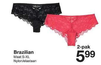 Zeeman Brazilian aanbieding