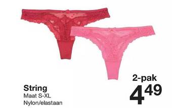 Zeeman String aanbieding