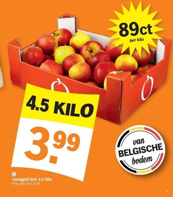 Albert Heijn Jonagold kist 4.5 kilo aanbieding