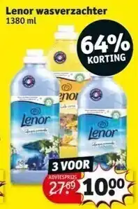 Kruidvat Lenor wasverzachter 1380 ml aanbieding