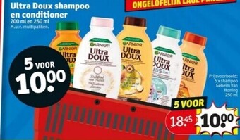 Kruidvat Ultra doux shampoo en conditioner aanbieding
