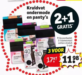 Kruidvat Kruidvat ondermode en panty's aanbieding