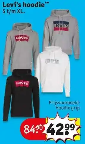 Kruidvat Levi's hoodie aanbieding