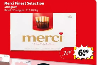 Kruidvat Merci finest selection 400 gram aanbieding