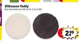 Kruidvat Zitkussen teddy aanbieding