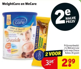 Kruidvat Weightcare en wecare aanbieding