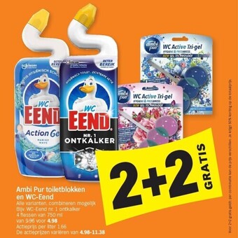 Albert Heijn Ambi pur toiletblokken en wc-eend aanbieding