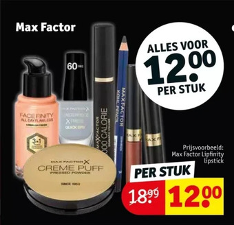 Kruidvat Max factor aanbieding