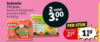 Kruidvat Indomie 375 gram aanbieding