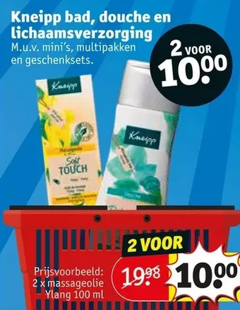 Kruidvat Kneipp bad, douche en lichaamsverzorging aanbieding